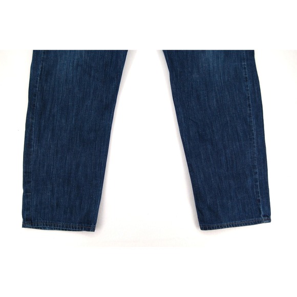 Levis 569 Jeans Mens 42x32 Blue Denim Loose Straight Fit Medium Wash Comfort - Picture 3 of 14